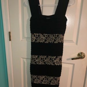 Adult black and gold dress
